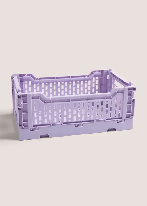Purple Collapsible Crate (270mm x 170mm x 105mm) Image 1