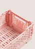 Pink Collapsible Crate (270mm x 170mm x 105mm) Image 2