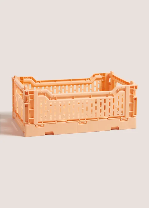 Orange Collapsible Crate (270mm x 170mm x 105mm) Image 1