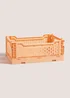 Orange Collapsible Crate (270mm x 170mm x 105mm) Image 1