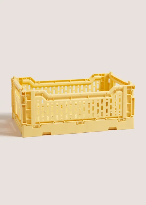 Yellow Collapsible Crate (270mm x 170mm x 105mm) Image 1