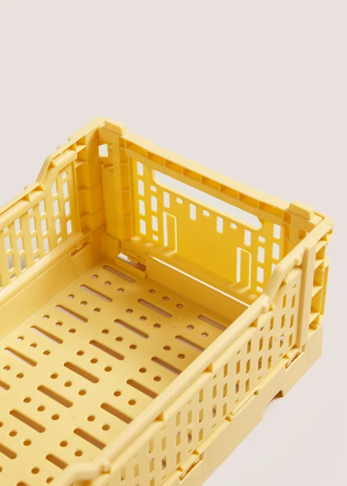 Yellow Collapsible Crate (270mm x 170mm x 105mm) Image 2