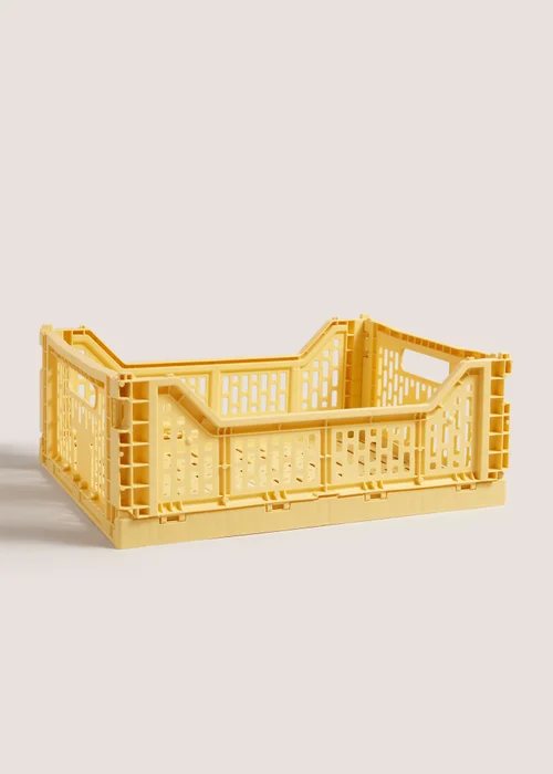 Yellow Collapsible Crate (38.5cm x 30cm) Image 1