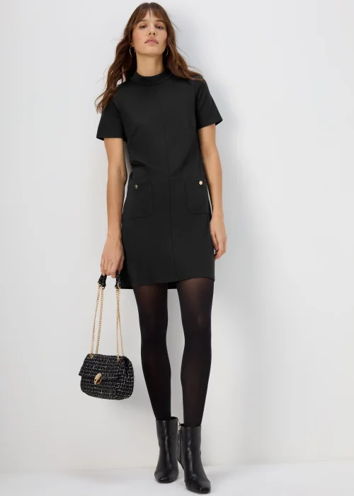Et Vous Black Ponte Tunic Dress - 8 Image 4