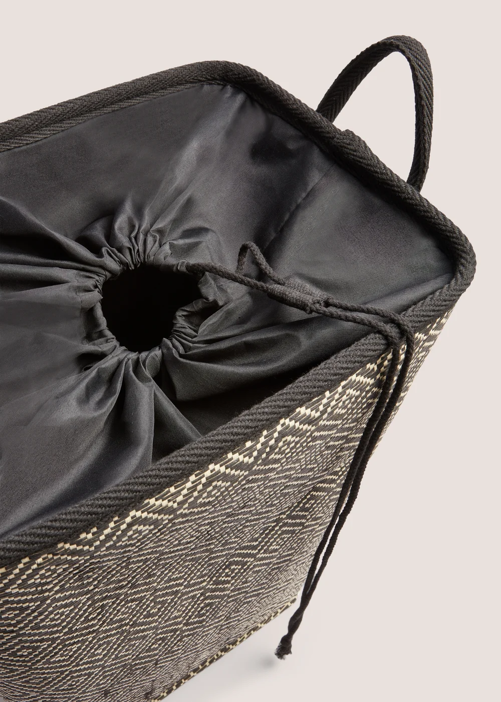 Black & Natural Laundry Rectangle ( 40x30xH55cm ) Image 2