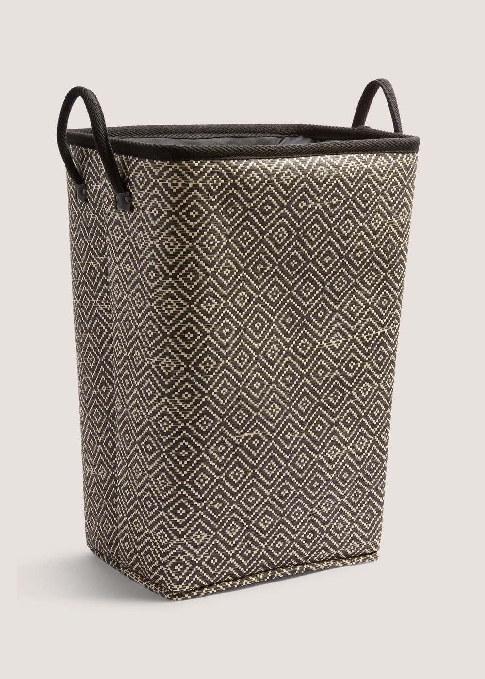 Black & Natural Laundry Rectangle ( 40x30xH55cm ) Image 1