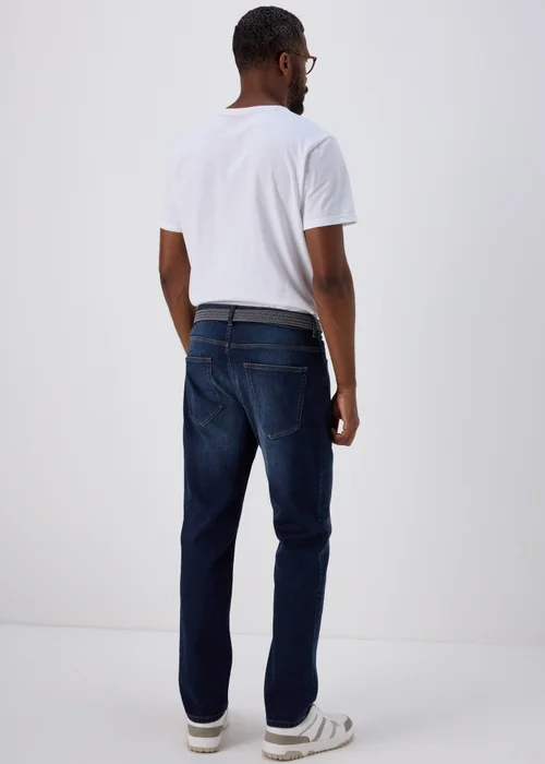 Lincoln Blue Belted Jeans - 32 Waist Regular Image 2
