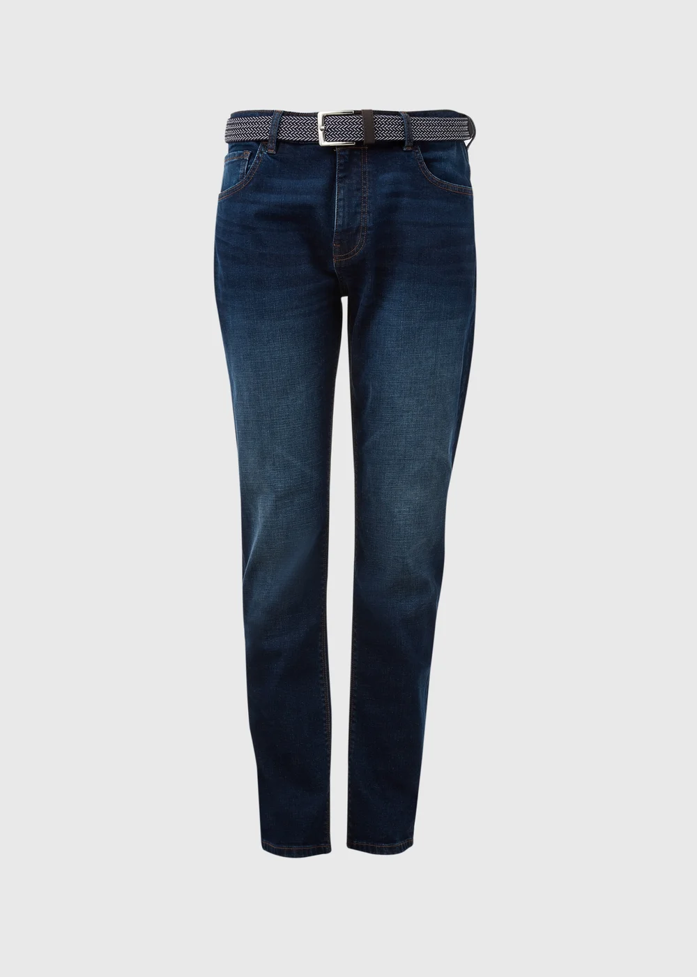 Lincoln Blue Belted Jeans - 32 Waist Regular Image 5