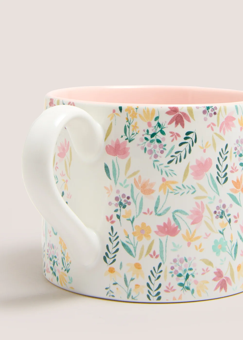 Multicoloured Floral Mug (10cm x 8cm) Image 2