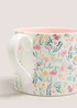 Multicoloured Floral Mug (10cm x 8cm) Image 2