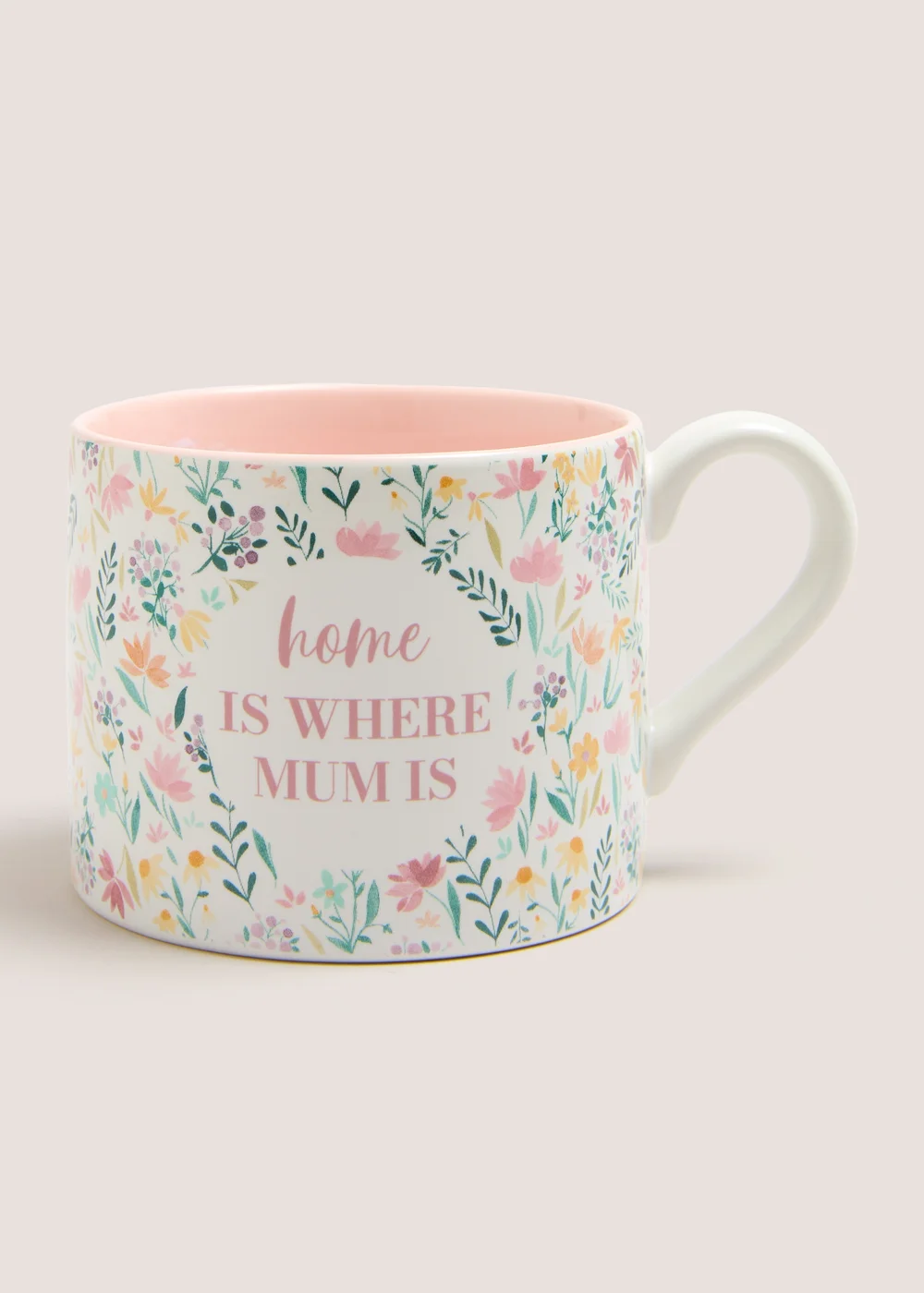 Multicoloured Floral Mug (10cm x 8cm) Image 1