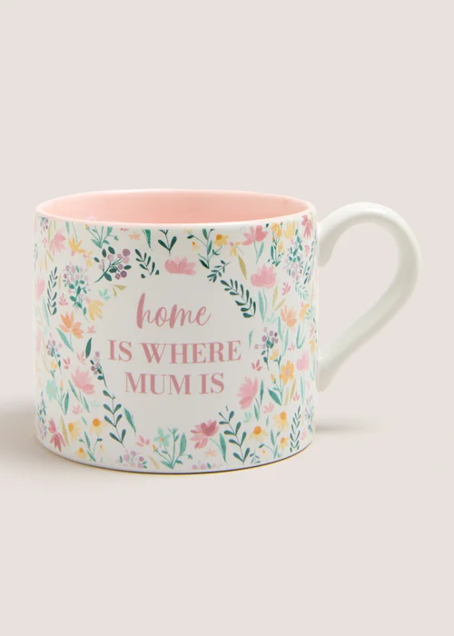 Multicoloured Floral Mug (10cm x 8cm) Image 1