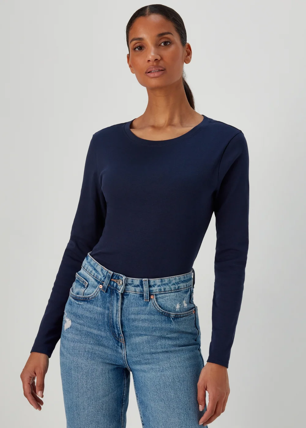 Navy Long Sleeve T-Shirt - 8 Image 1