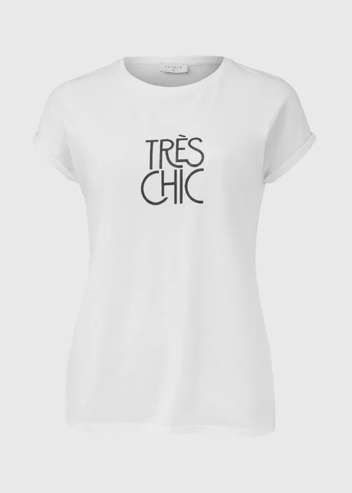 White Tres Chic T-Shirt - S Image 4