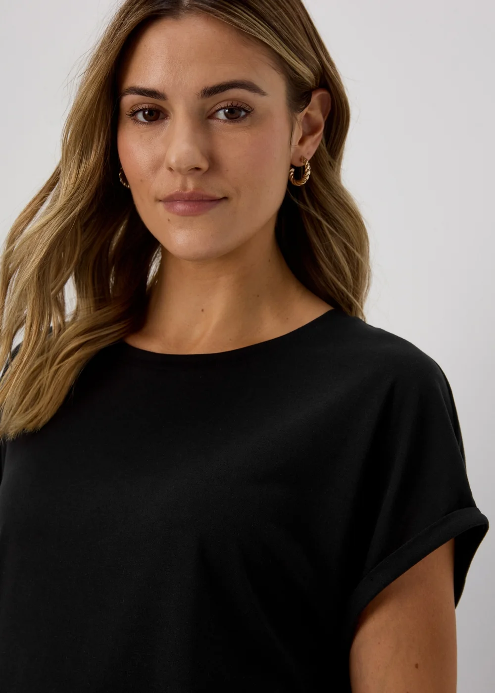 Black Longline T-Shirt - S Image 5
