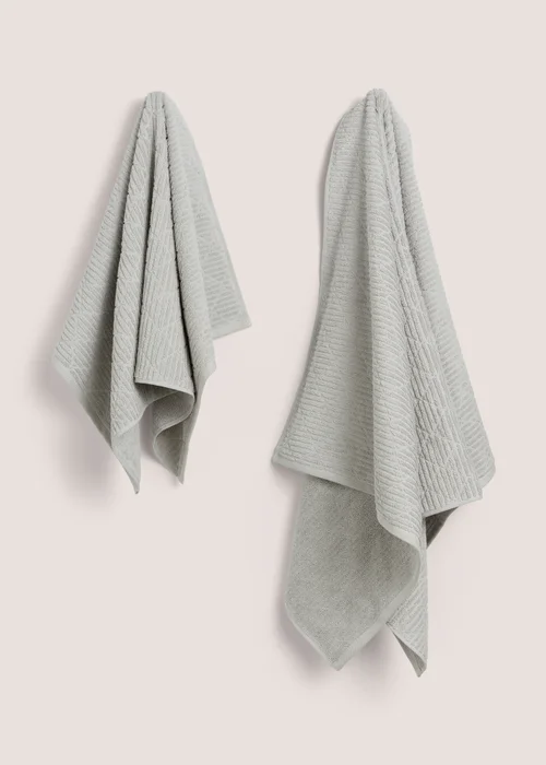 Grey Cottage Towel - Hand Towel Image 1