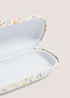 Yellow Floral Print Glasses Case Image 2