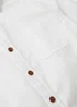 Boys White Plain Twill Shirt (7-13yrs) - Age 7 Years Image 2
