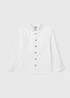 Boys White Plain Twill Shirt (7-13yrs) - Age 7 Years Image 1