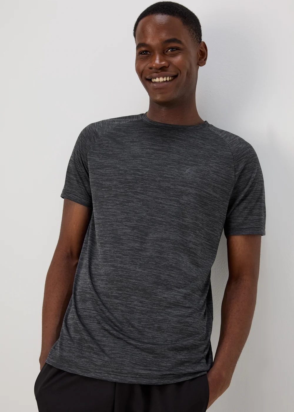 Souluxe Black Basic Two Tone T-Shirt - XS Image 1