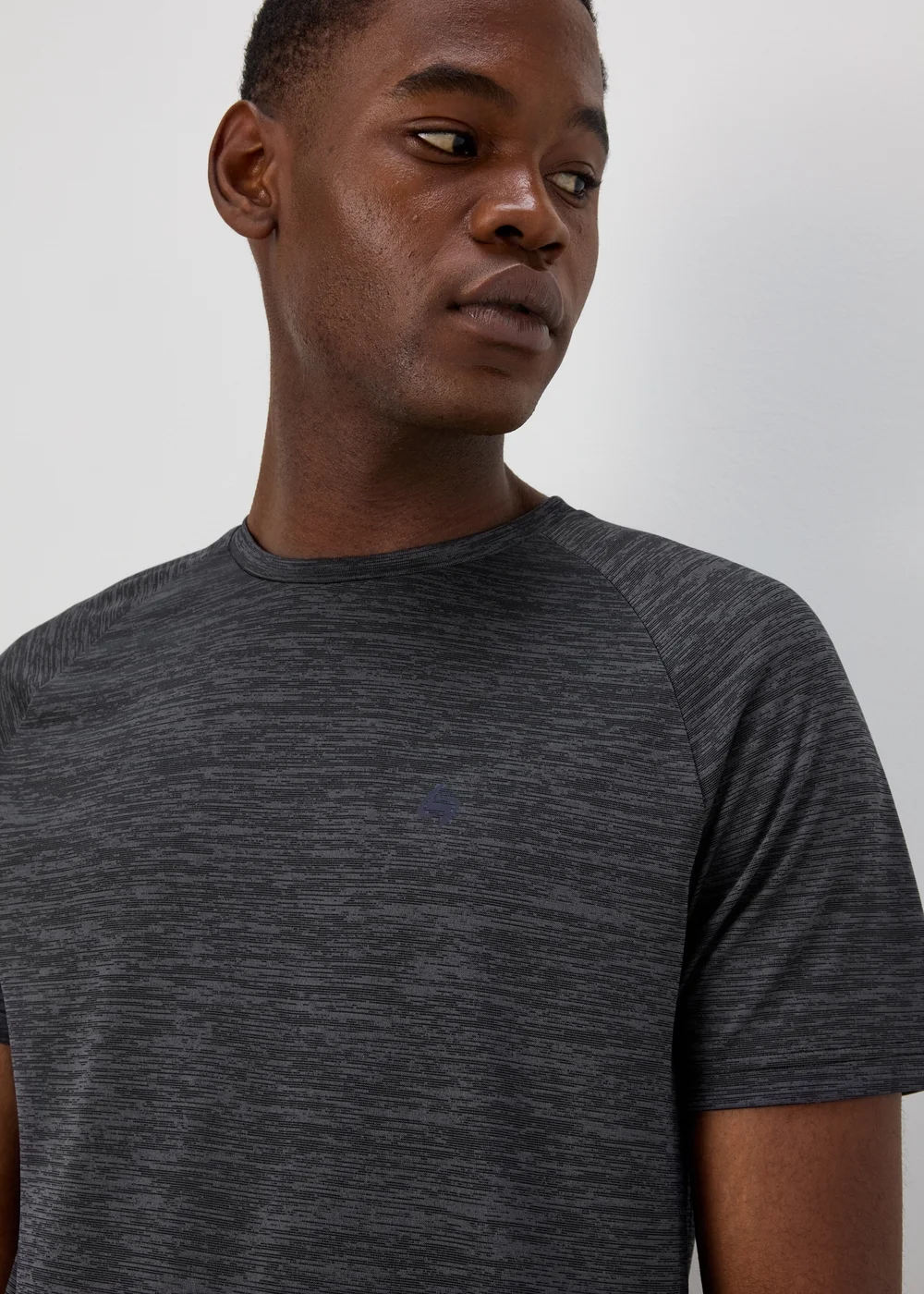 Souluxe Black Basic Two Tone T-Shirt - XS Image 3