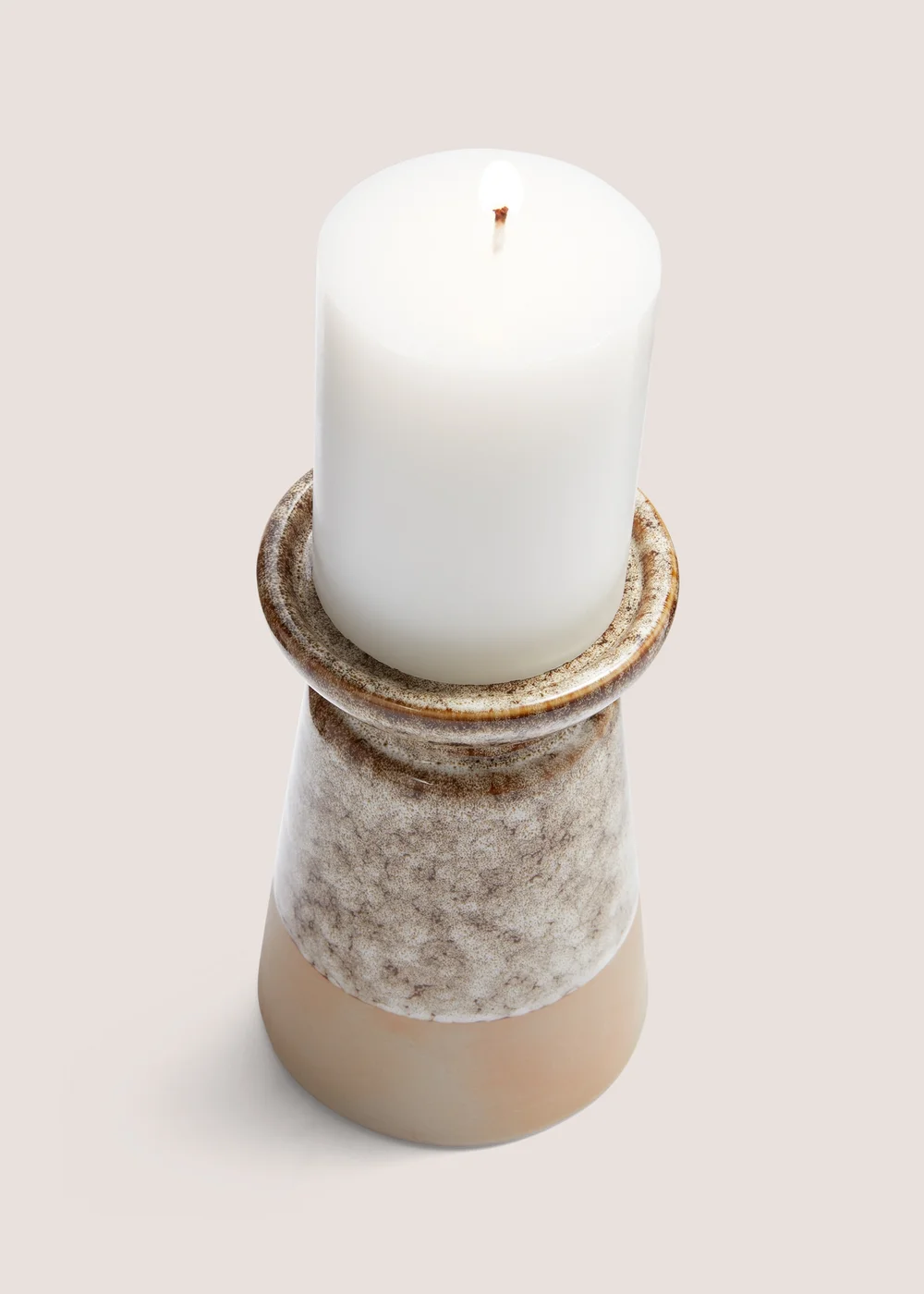 Gold Casa Speckled Candle Holder (16cm x 10cm x 10cm) Image 2