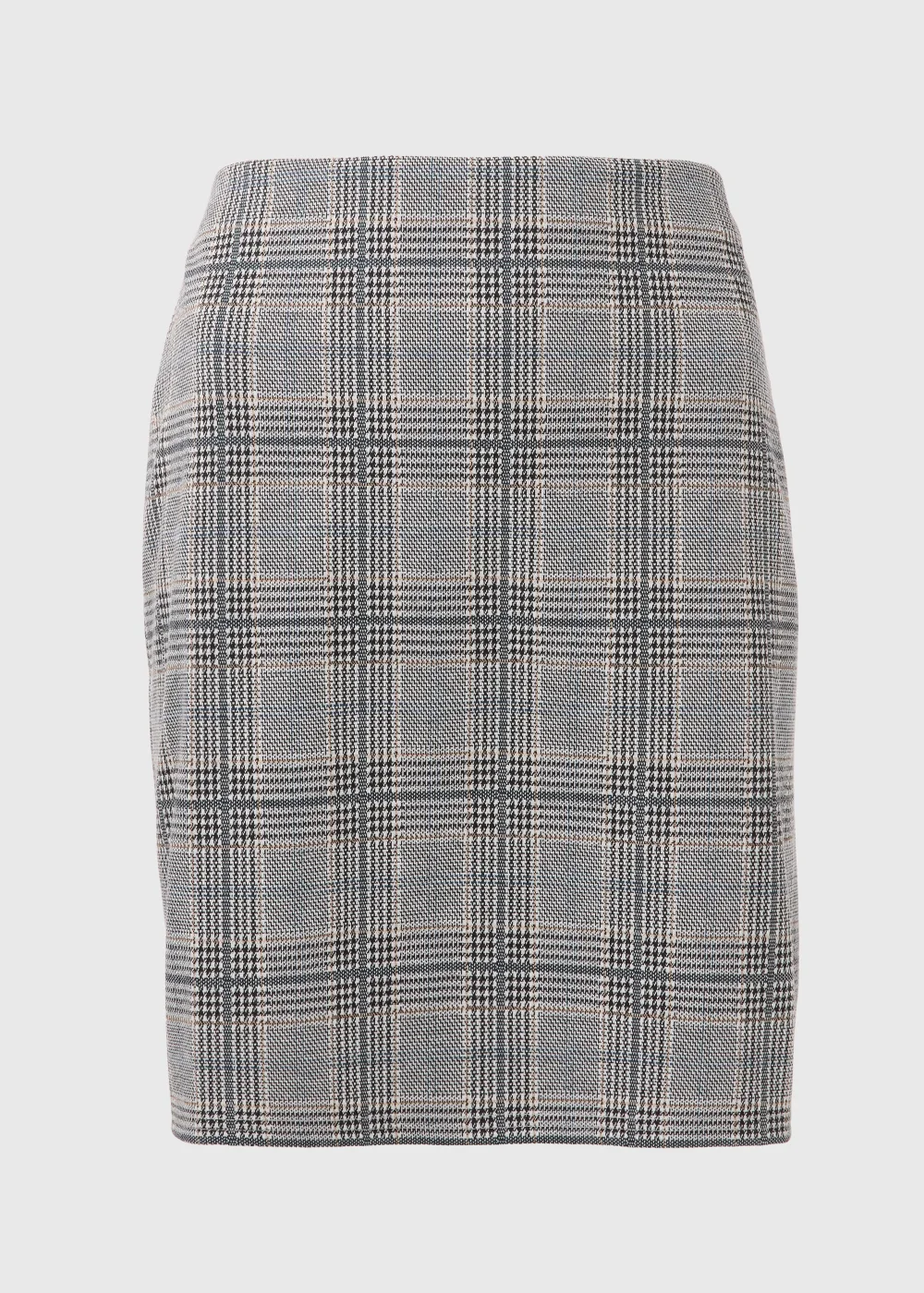 Et Vous Black Check Ponte Skirt - Size 8 Image 5