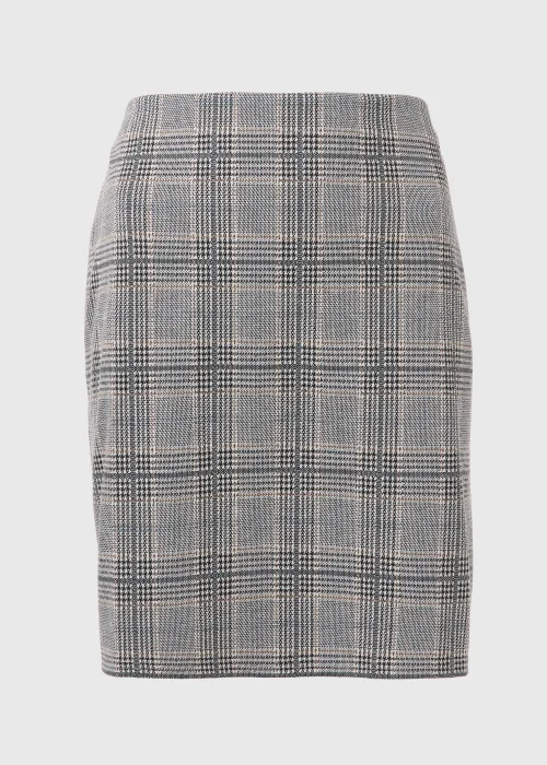 Et Vous Black Check Ponte Skirt - Size 8 Image 5