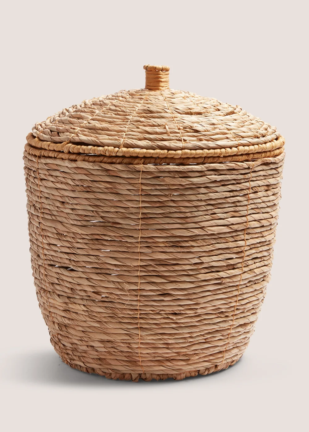 Woven Lidded Basket (32cm x 42cm x 42cm) Image 1