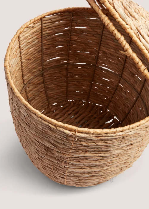 Woven Lidded Basket (32cm x 42cm x 42cm) Image 2