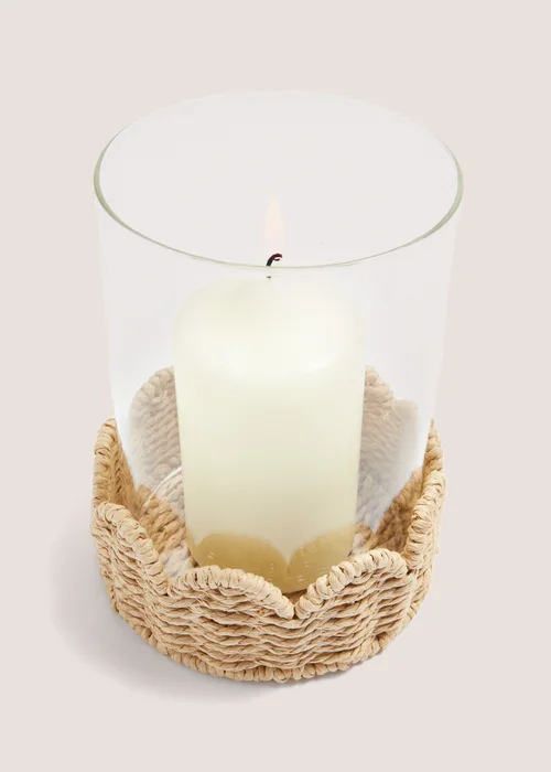 Scallop Edge Hurricane Candle Holder Image 2