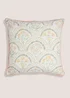 Floral Print Scallop Cushion (43cm x 43cm) Image 1