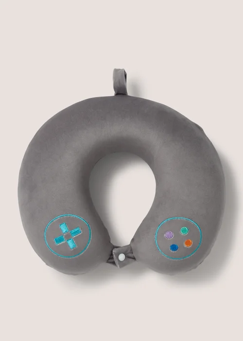 Multicoloured Gaming Travel Pillow (31cm x 29cm x 11cm) Image 1