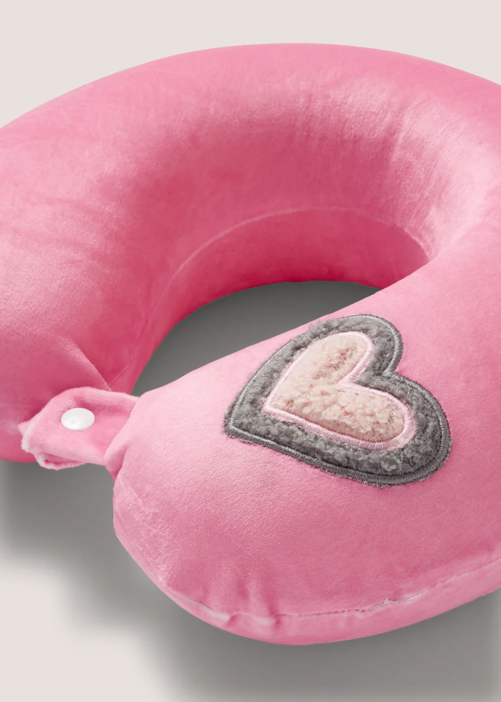 Pink Heart Travel Pillow (31cm x 29cm x 11cm) Image 2