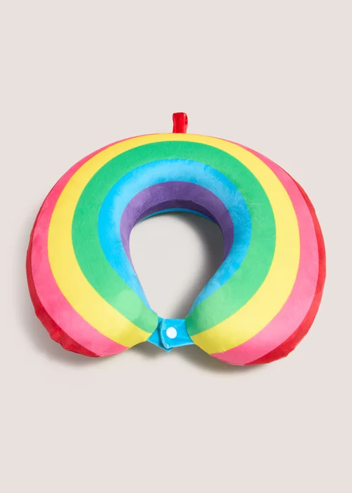 Rainbow Travel Pillow Image 1