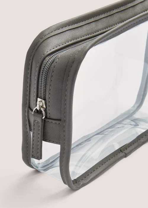 2 Pack Clear Cosmetic Bag Image 2