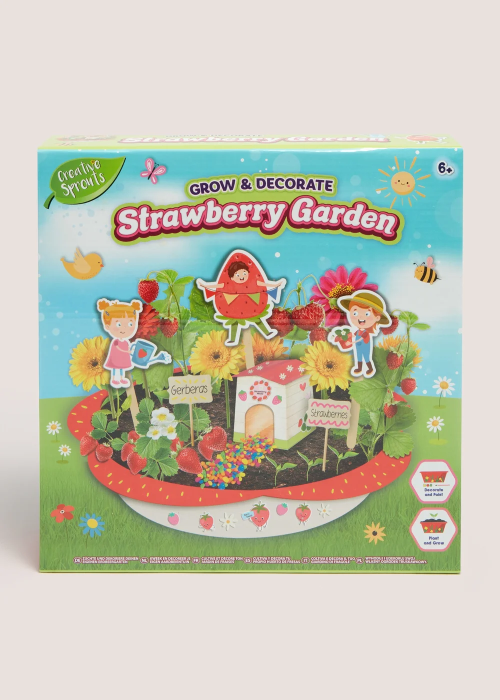Make Your Own Strawberry Garden (7cm x 29cm x 29cm) Image 1