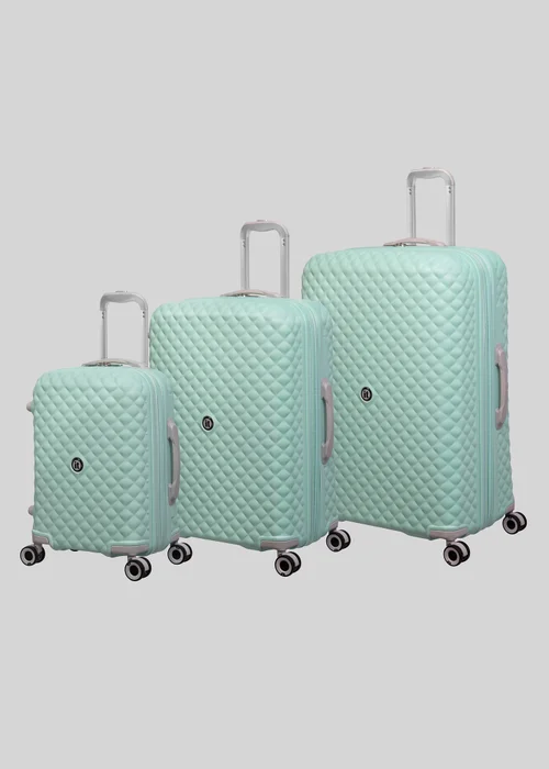 IT Luggage Mint Quilted Suitcase - Cabin Image 1