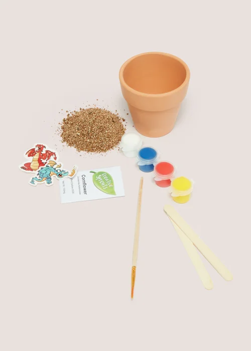 Paint Your Own Flower Pot (10cm x 10cm x 15cm) Image 2