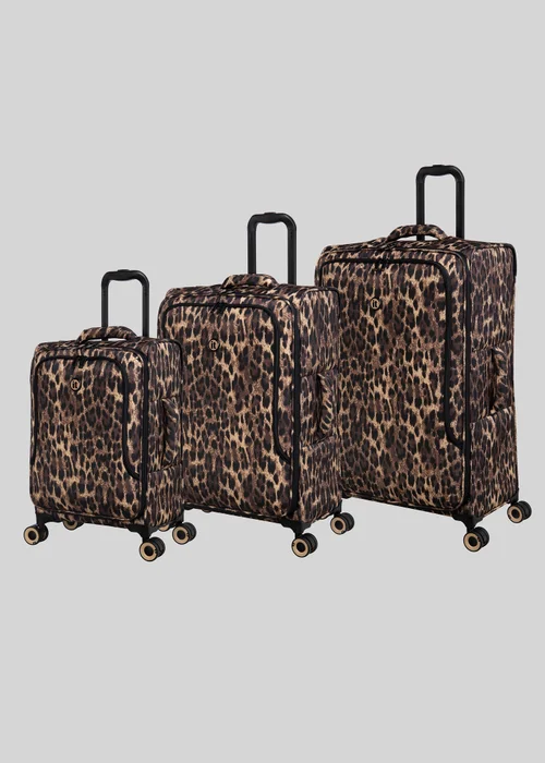 IT Luggage Multicolour Leopard Trulite Suitcase - Cabin Image 1