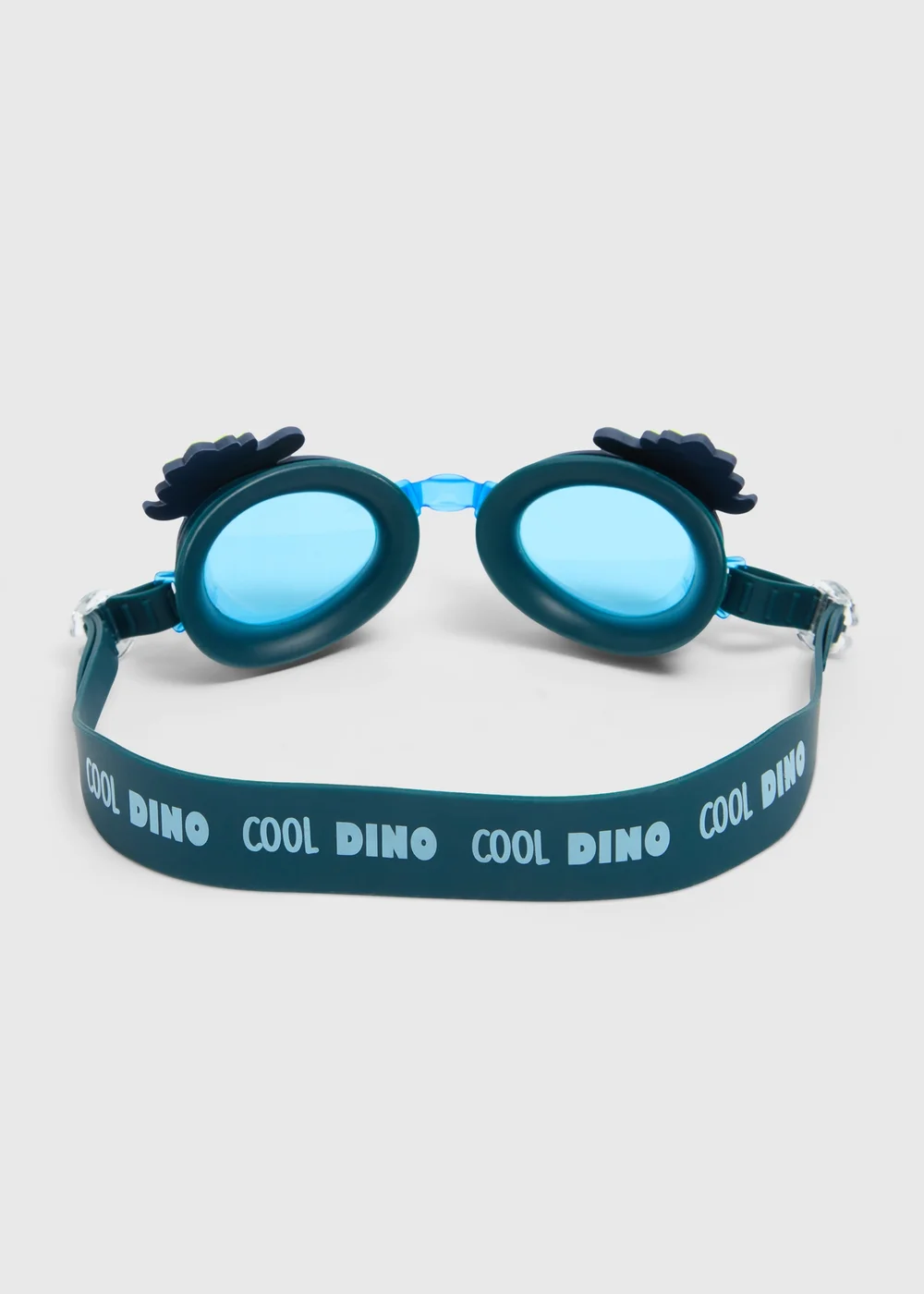 Kids Navy Dino Swimming Goggles - One Size Image 2
