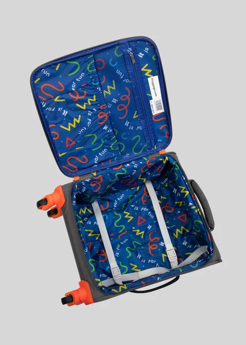 IT Luggage Grey Gaming Suitcase (44.5cm x 33.5cm x 20cm) Image 2