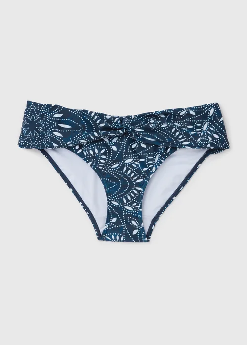 Navy Paisley Briefs - Size 8 Image 4