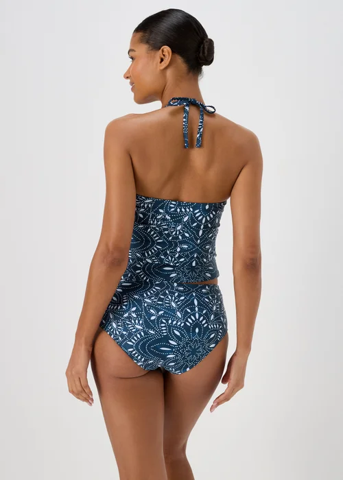 Navy Paisley High Waisted Briefs - Size 8 Image 2