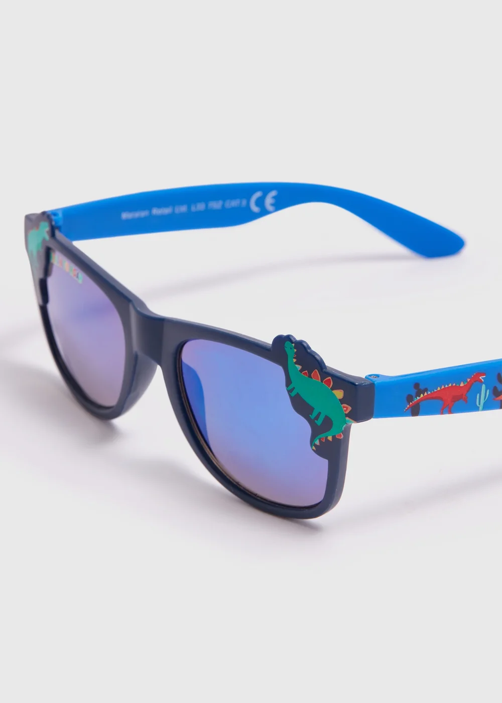 Kids Navy Dinosaur Sunglasses (3+yrs) - One Size Image 2