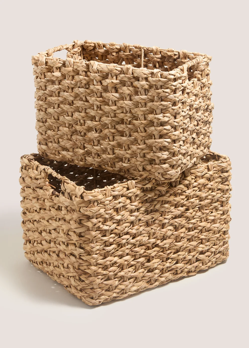 Woven Cottage Set of 2 Rectangle Basket Image 1