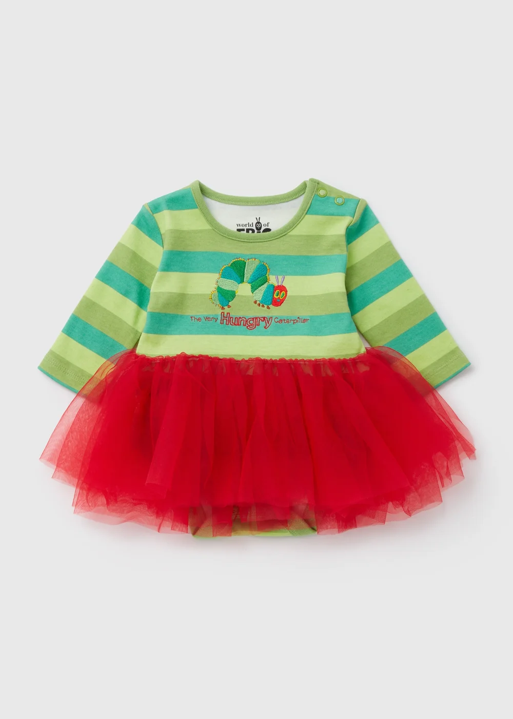 Baby Green Hungry Caterpillar Tutu Bodysuit (Newborn-12mths) - 0-3 months Image 1