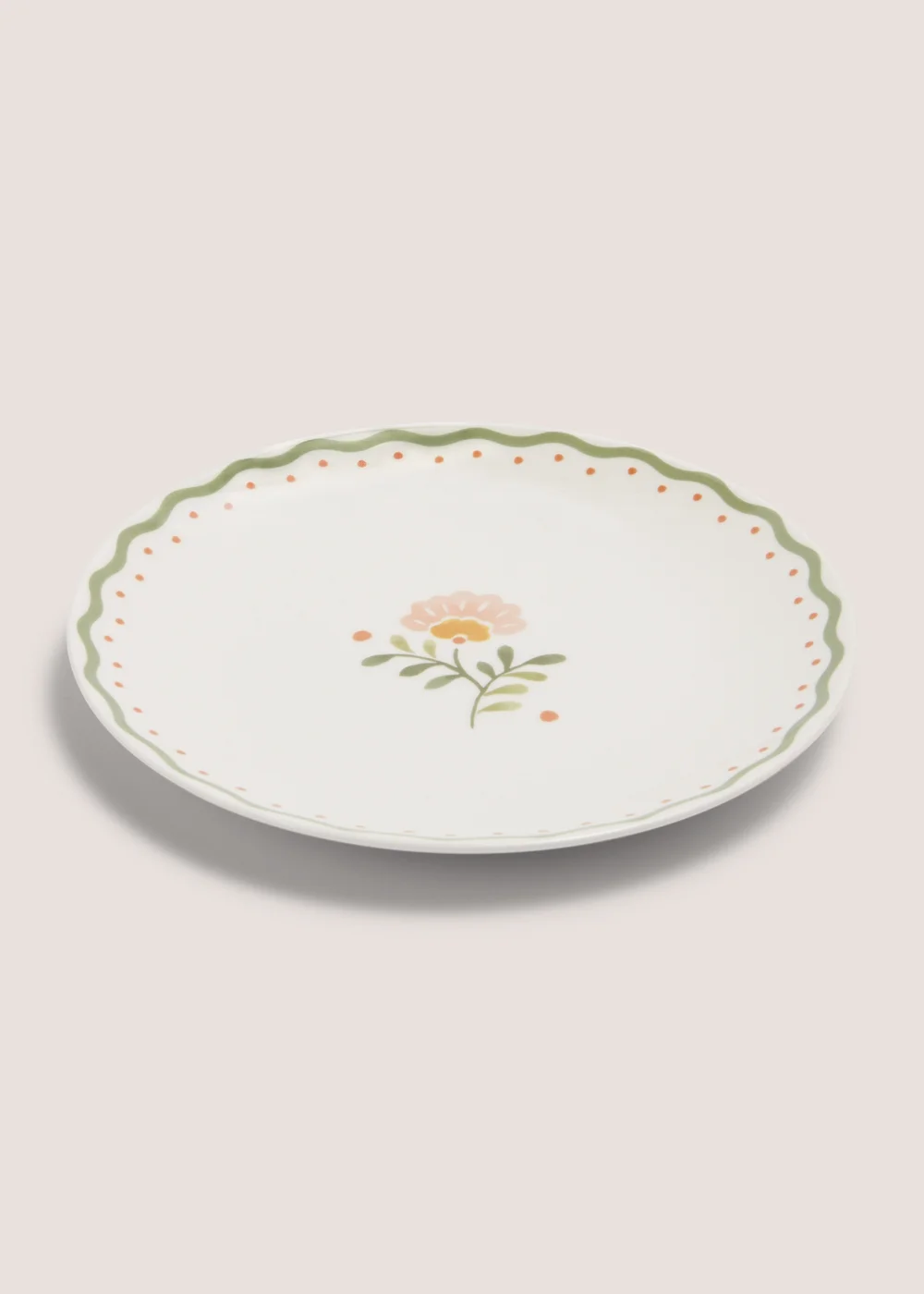 Folk Floral Plate (20cm) Image 1