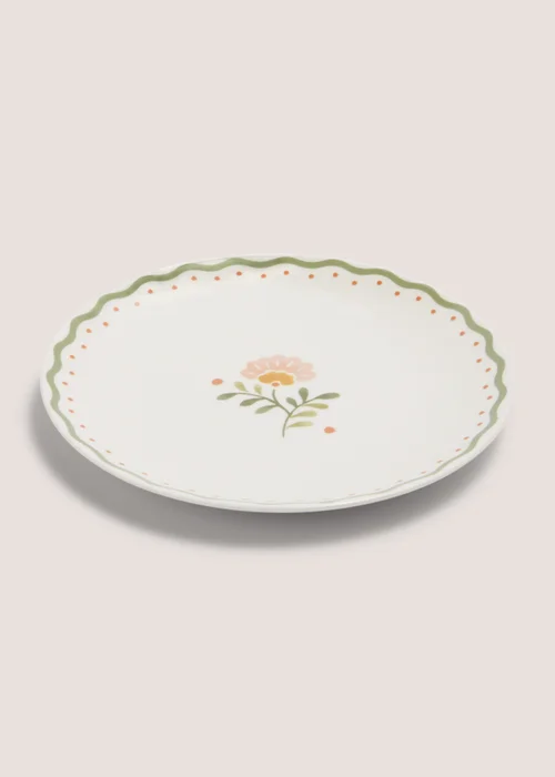 Folk Floral Plate (20cm) Image 1