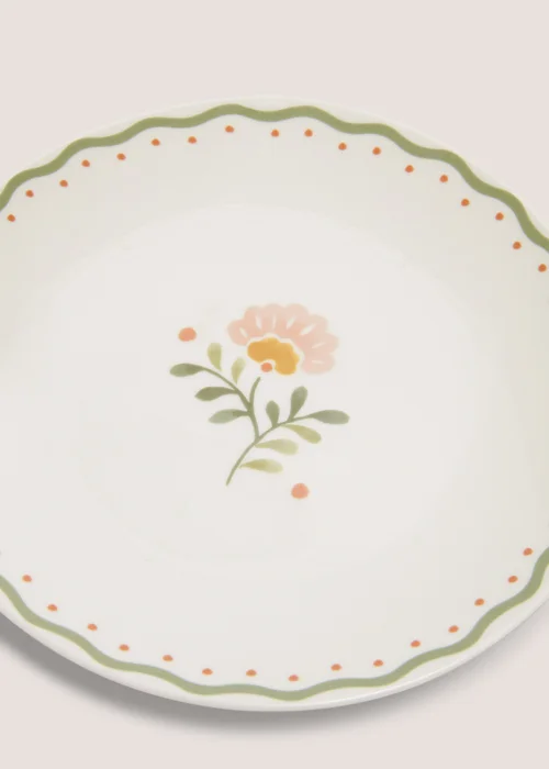 Folk Floral Plate (20cm) Image 2